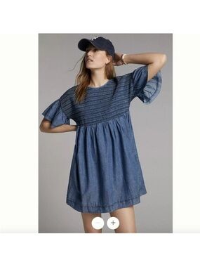 Anthropologie Luz Chambray
Mini Dress